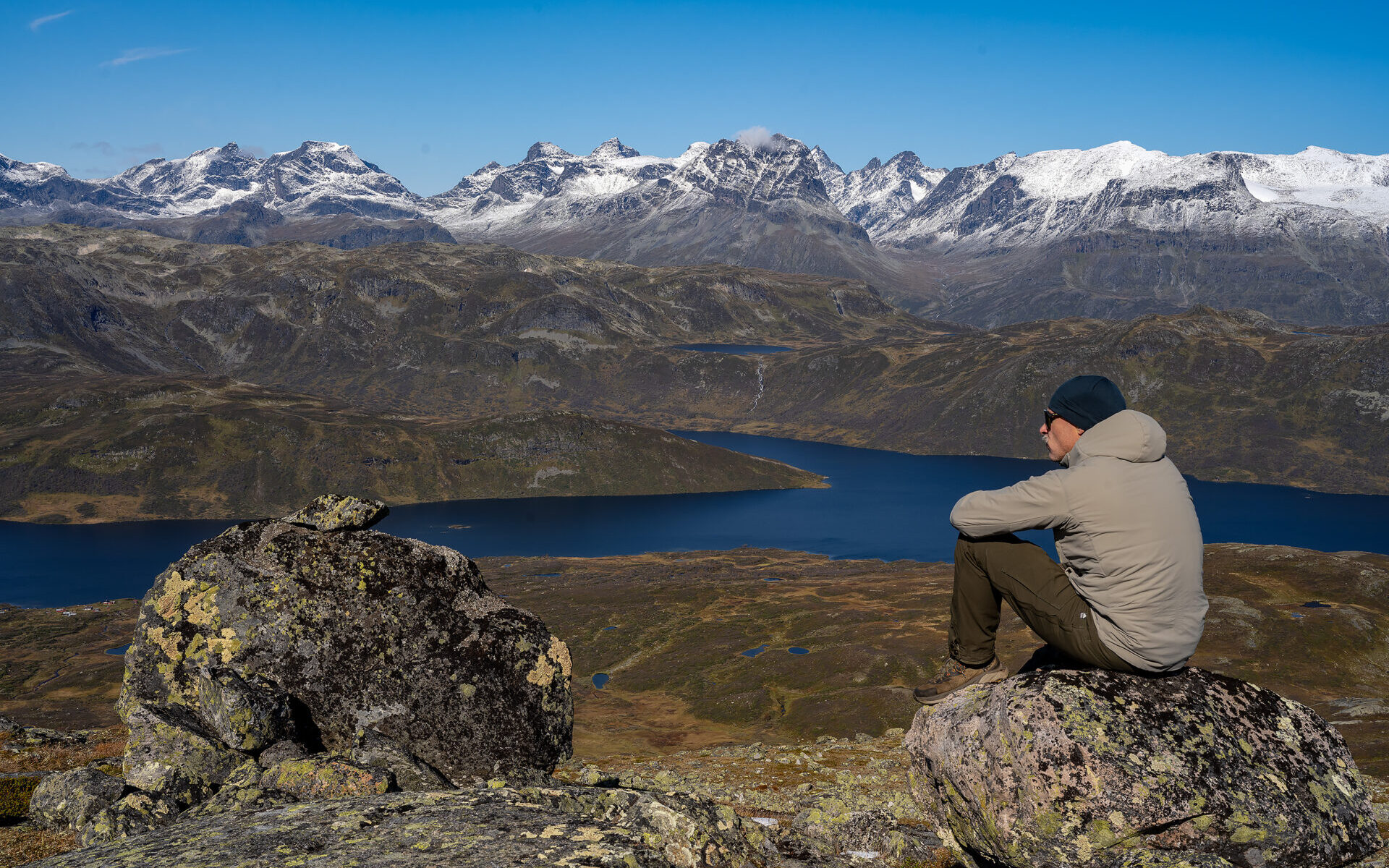 Utsikt fra Store Sendehornet mot Jotunheimen