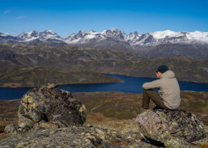 Utsikt fra Store Sendehornet mot Jotunheimen